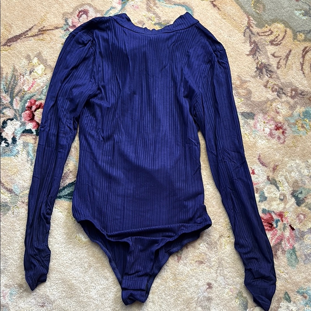 Peach Love California Blue Long Sleeve Bodysuit